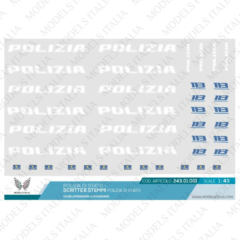 decals polizia di stato